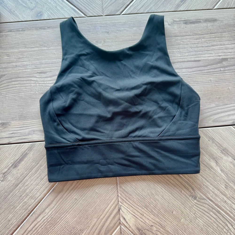 Lululemon Athletica l Black l Stronger As One l Long Line Bra : Size 4